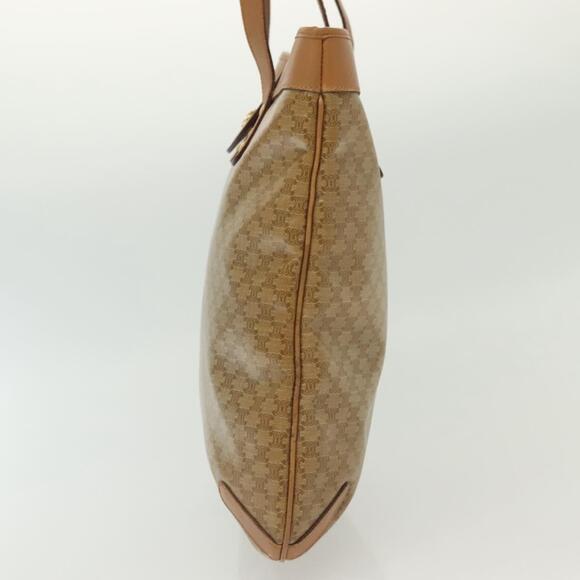 CELINE Macadam Canvas Tote Bag Pvc Beige Gold - Picture 6 of 12